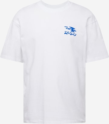 T-Shirt 'Stay Hydrated' EDWIN en blanc : devant