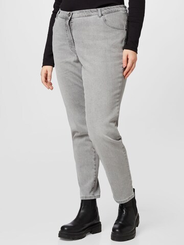 SAMOON Slim fit Jeans 'Sandy' in Grey: front