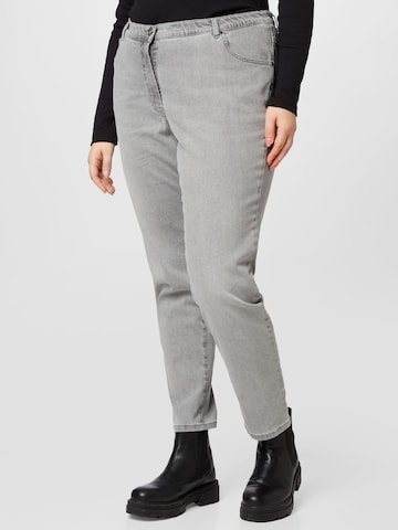 SAMOON Slim fit Jeans 'Sandy' in Grey: front