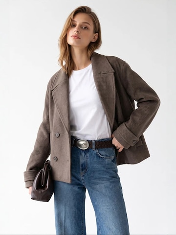 MixRay Between-Season Jacket 'Jacken' in Brown: front