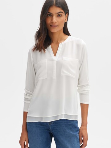 OPUS Blouse 'Forano' in Wit: voorkant