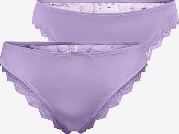 Slip 'Sara' ONLY en violet : devant