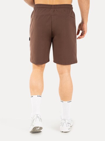 Smilodox Regular Workout Pants 'Xion' in Brown