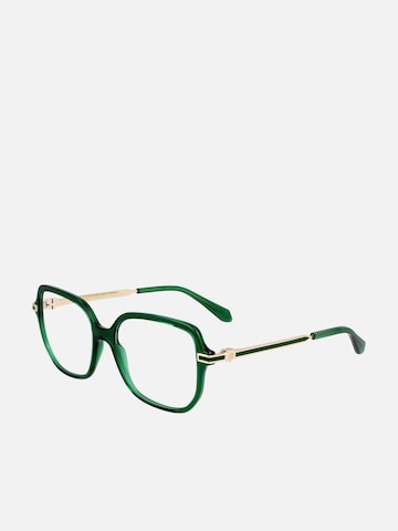 FERRAGAMO Sunglasses 'Ferragamo SF3012 Transparent green 53/16/140 WOMAN Eyewear Frame' in Green: front