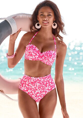 VIVANCE Bandeau Bikinitop in Pink