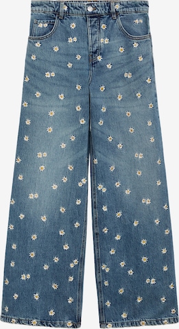 MANGO Wide Leg Farkut 'Massy' värissä sininen: etupuoli