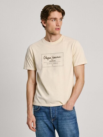 Maglietta 'SIMON' di Pepe Jeans in bianco: frontale