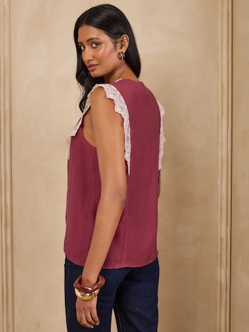 love & roses Blouse in Roze