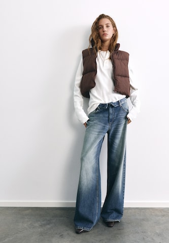 Pull&Bear Weste in Braun: Vorderseite