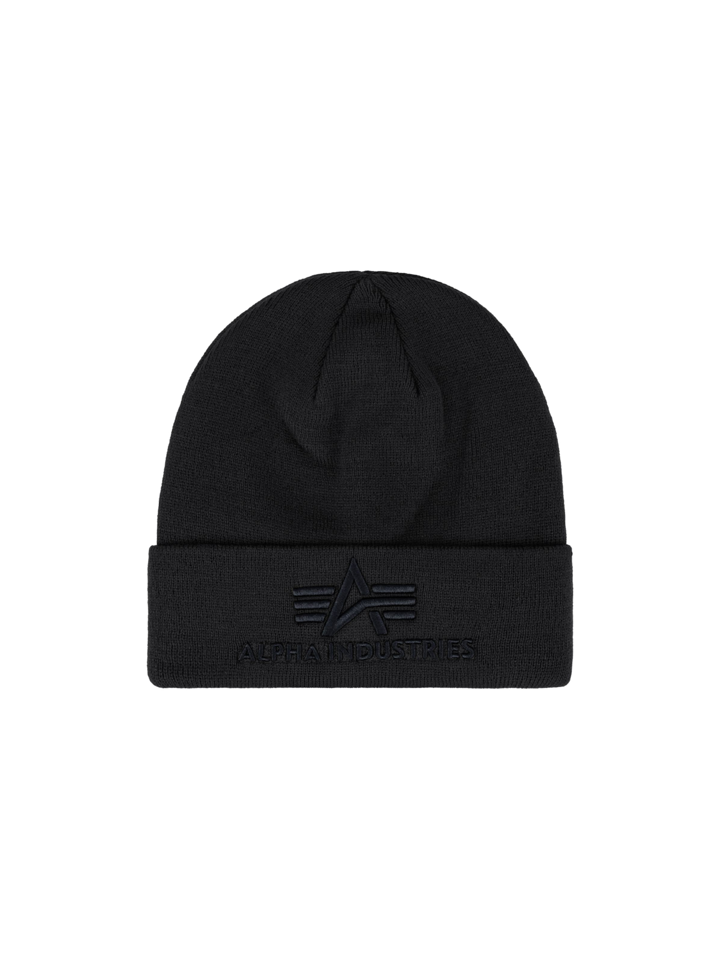 ALPHA INDUSTRIES Pipo värissä musta: etupuoli