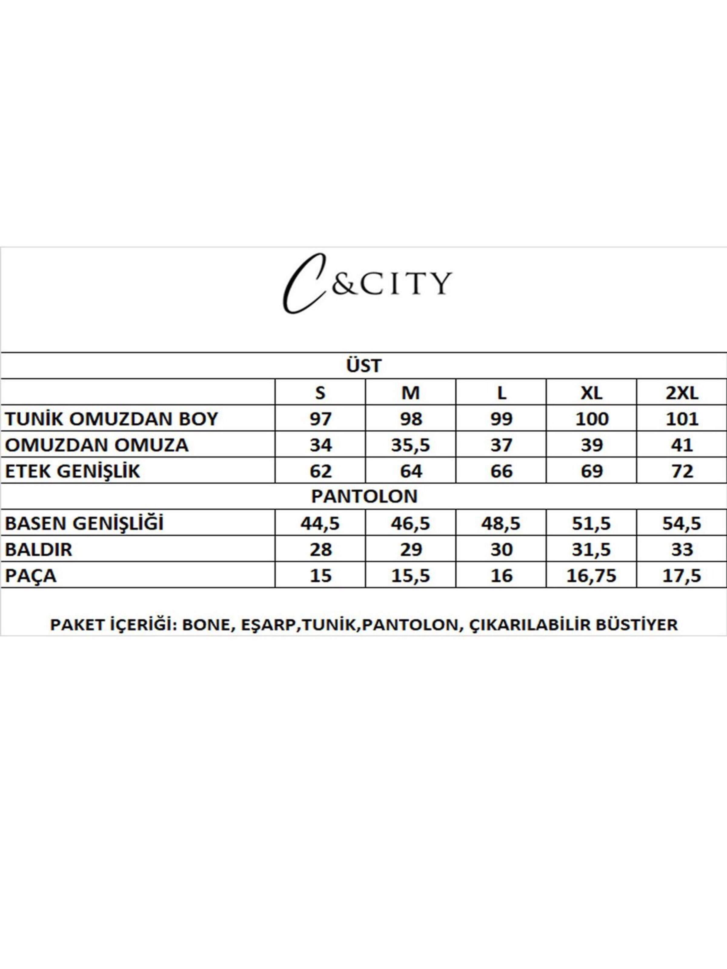 C&City T-shirt Plavkové šaty 'Hijab' – modrá