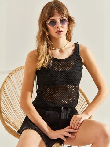 Bianco Lucci Top 'Tanktops & Camis' | črna barva