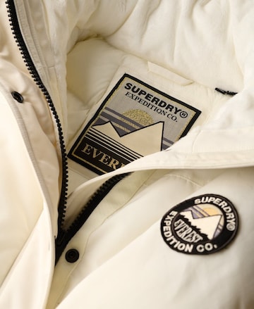 Parka d’hiver 'Everest' Superdry en blanc