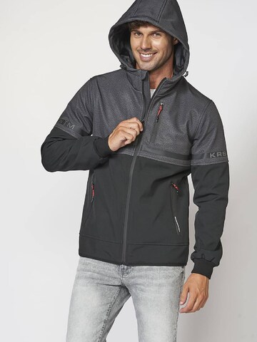 KOROSHI Winter jacket 'Jägerin Jägerin' in Grey: front