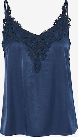 Top 'Anna' de la Cream pe albastru: față