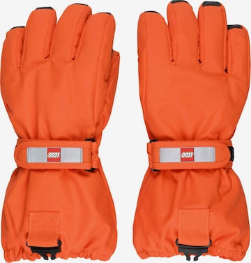 LEGO® kidswear Athletic Gloves 'LWATLIN 700' in Orange: front