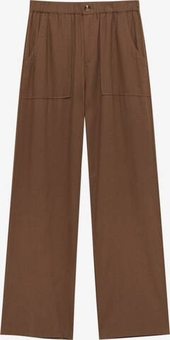Pull&Bear Pants in Brown: front