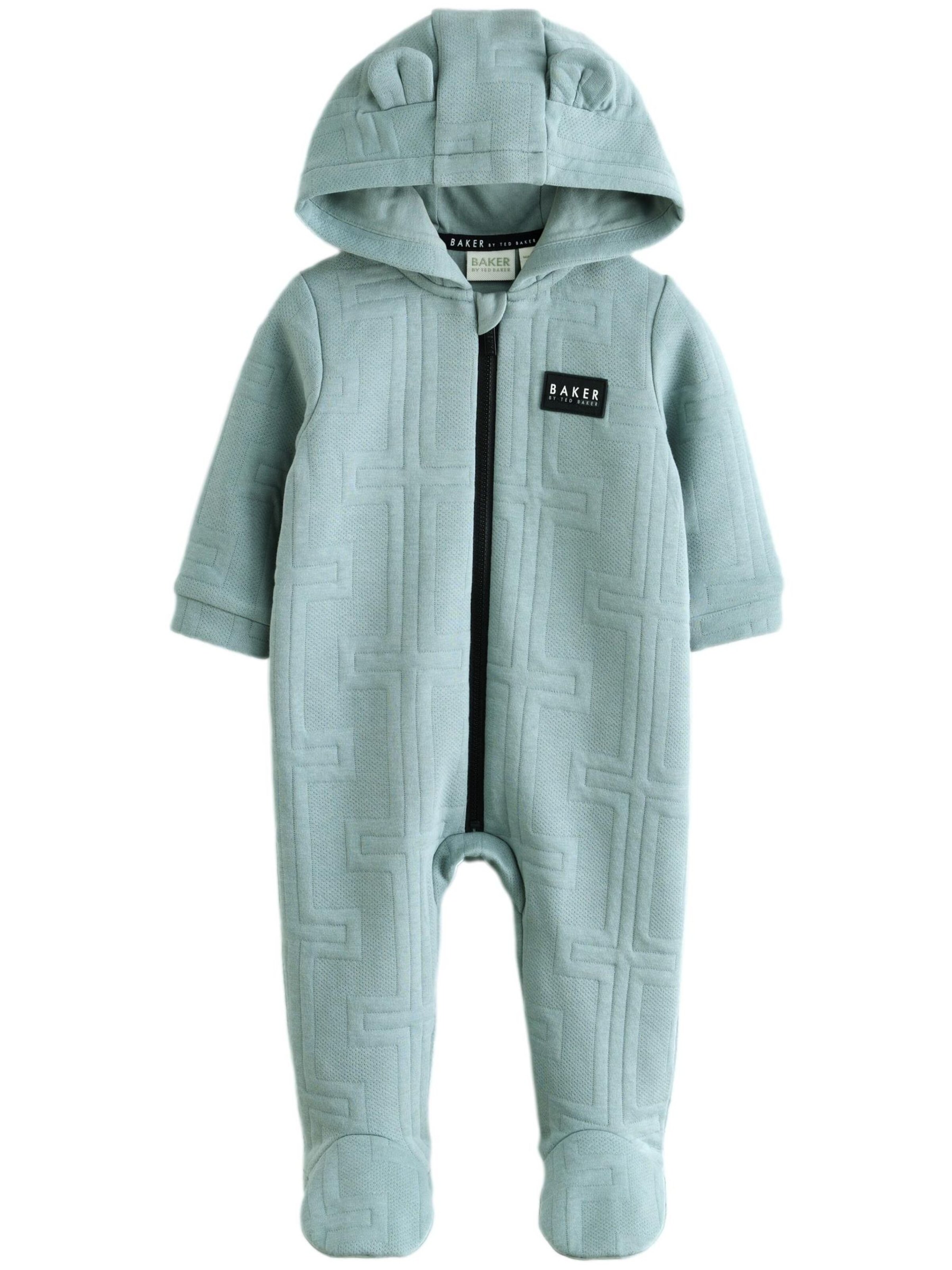 Baker by Ted Baker Бебешки гащеризони/боди в зелено: отпред