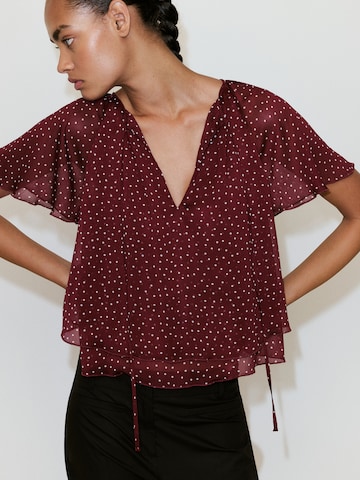 MANGO Bluza 'LURDI' | rdeča barva: sprednja stran