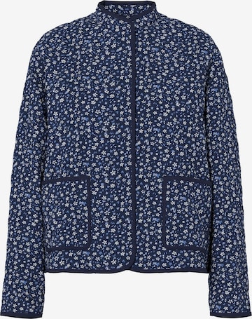 PIECES Between-season jacket 'PCRIKKE' in Blue: front