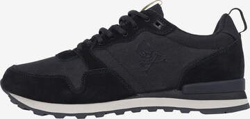 Scalpers Sneakers in Black: front