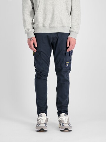 ALPHA INDUSTRIES Regular Cargohose 'Petrol Patch'‌‌‌‌‌‌‌‌‌ in Blau
