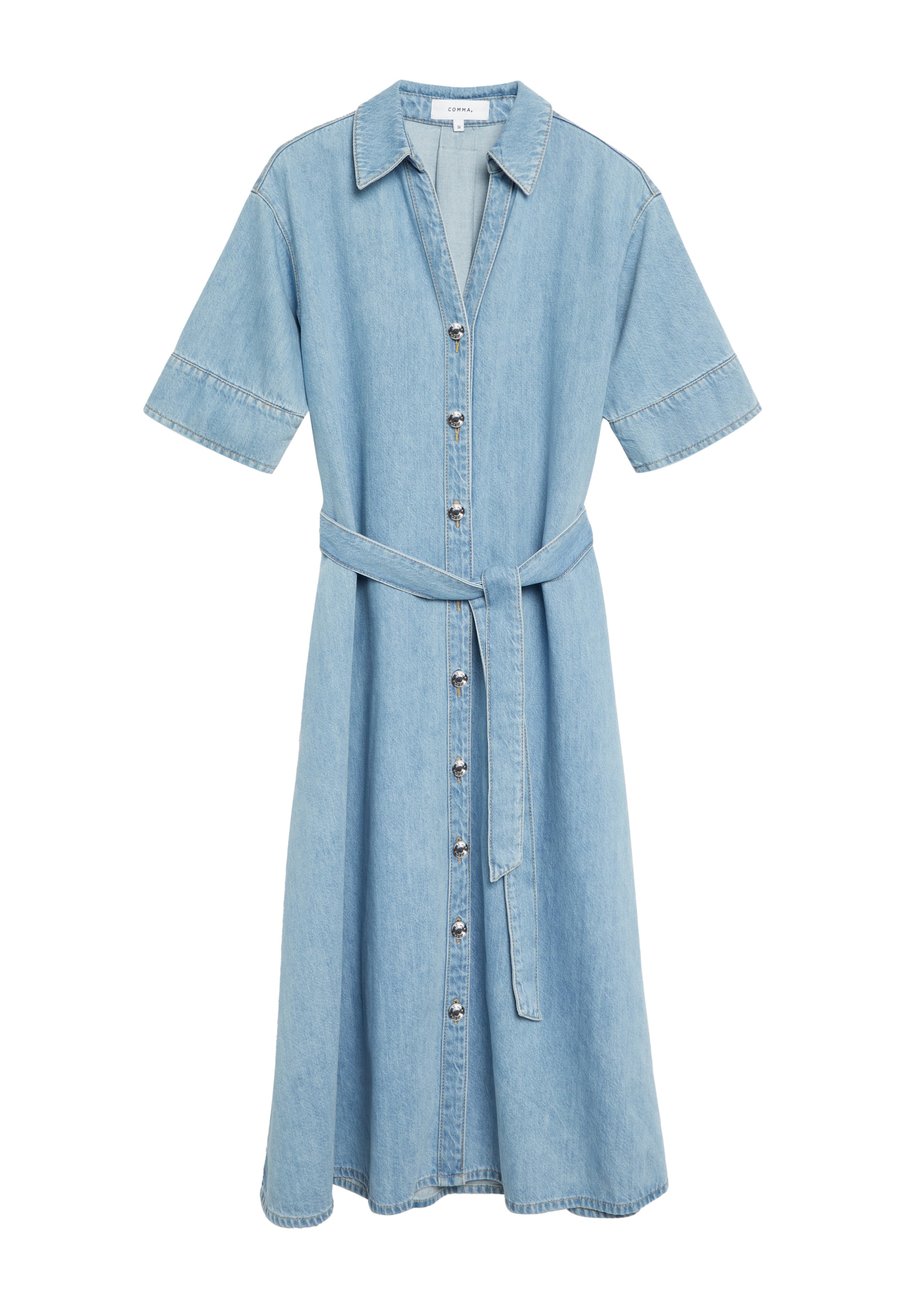 Rochie tip bluză de la COMMA pe albastru: față