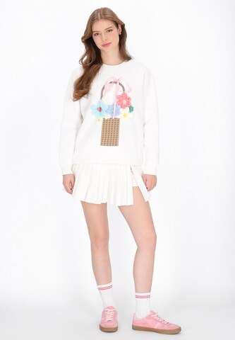 Sweat-shirt MYMO en blanc