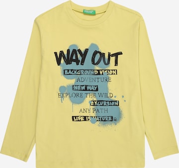 UNITED COLORS OF BENETTON Футболка в Желтый: спереди