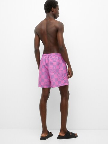 Pull&Bear Uimashortsit värissä vaaleanpunainen