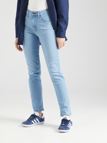 LEVI'S ® Regular Jeans '724 High Rise Straight' in Blauw: voorkant