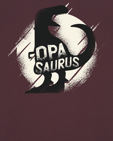 Watapparel Shirt ' Opasaurus ' in Rood