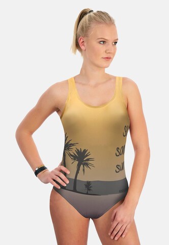 BECO the world of aquasports Swimsuit 'Sea Sand Sun' in Yellow: front