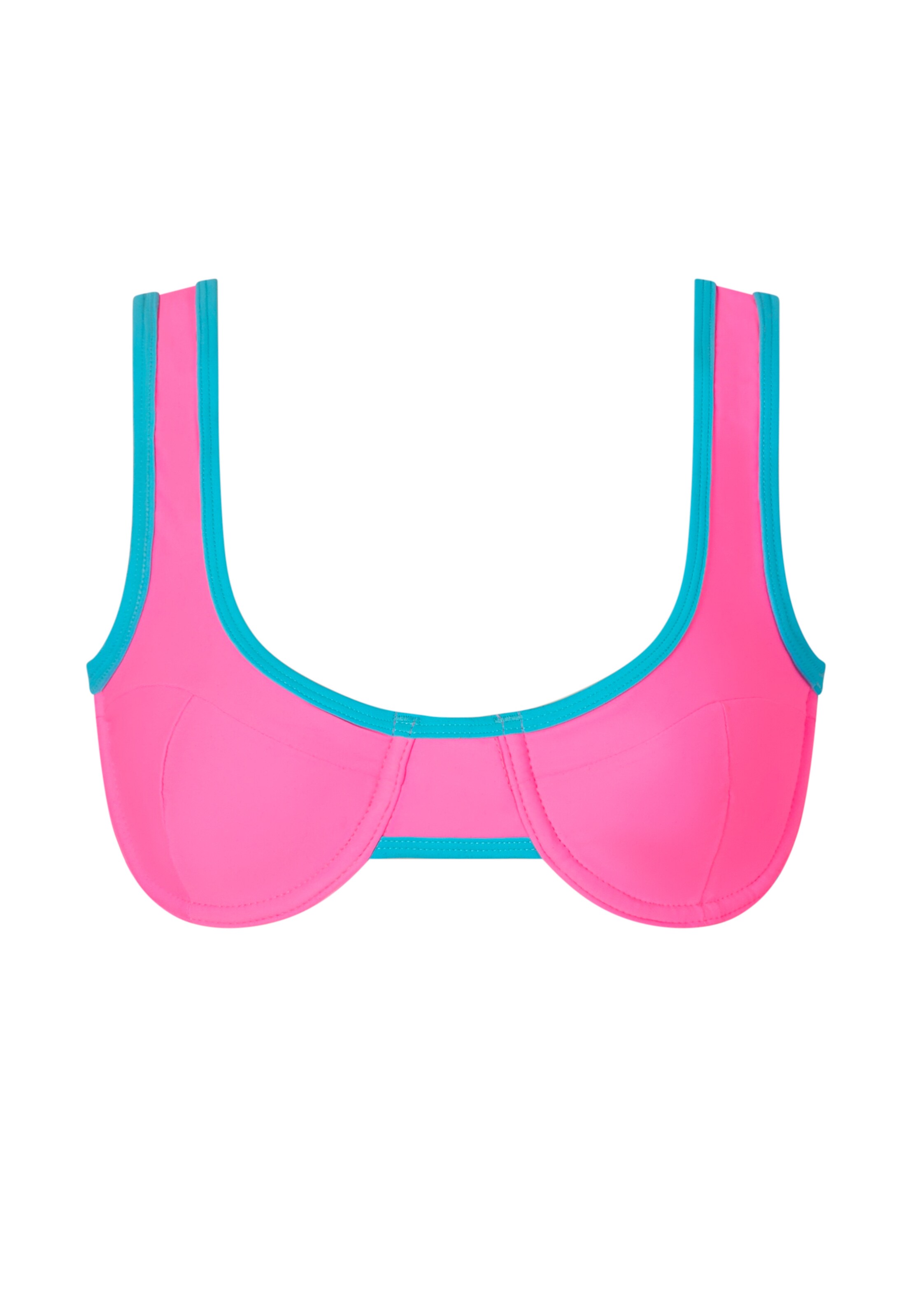 Moda Minx Balconette Bikini top in Pink: front
