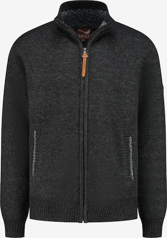 MGO Knit Cardigan 'Pine' in Black: front