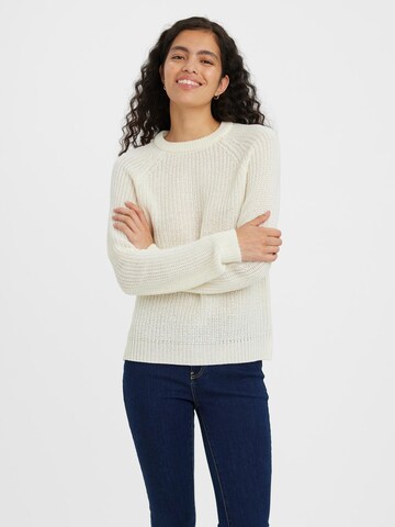 VERO MODA Pullover 'LEA' in Beige: Vorderseite