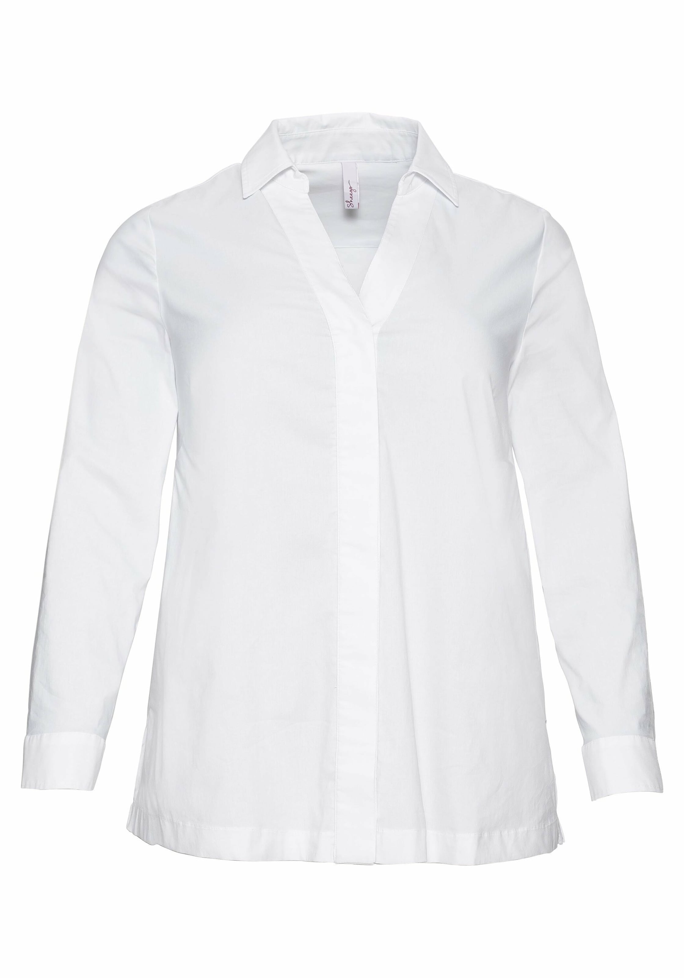 SHEEGO Μπλούζα σε λευκό: μπροστά