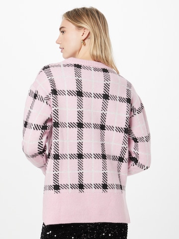 River Island Pullover 'ARGYLE' in Pink