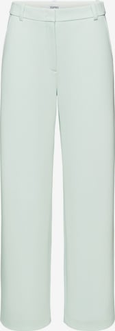 ESPRIT Wide leg Broek in Groen: voorkant