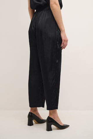 Cream Loose fit Trousers with creases 'Starey' in Black