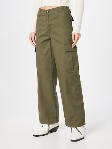 LEVI'S ® - Loosefit Pantalón vaquero cargo en verde: frente