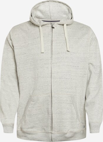 Blend Big Zip-Up Hoodie 'North' in Grey: front