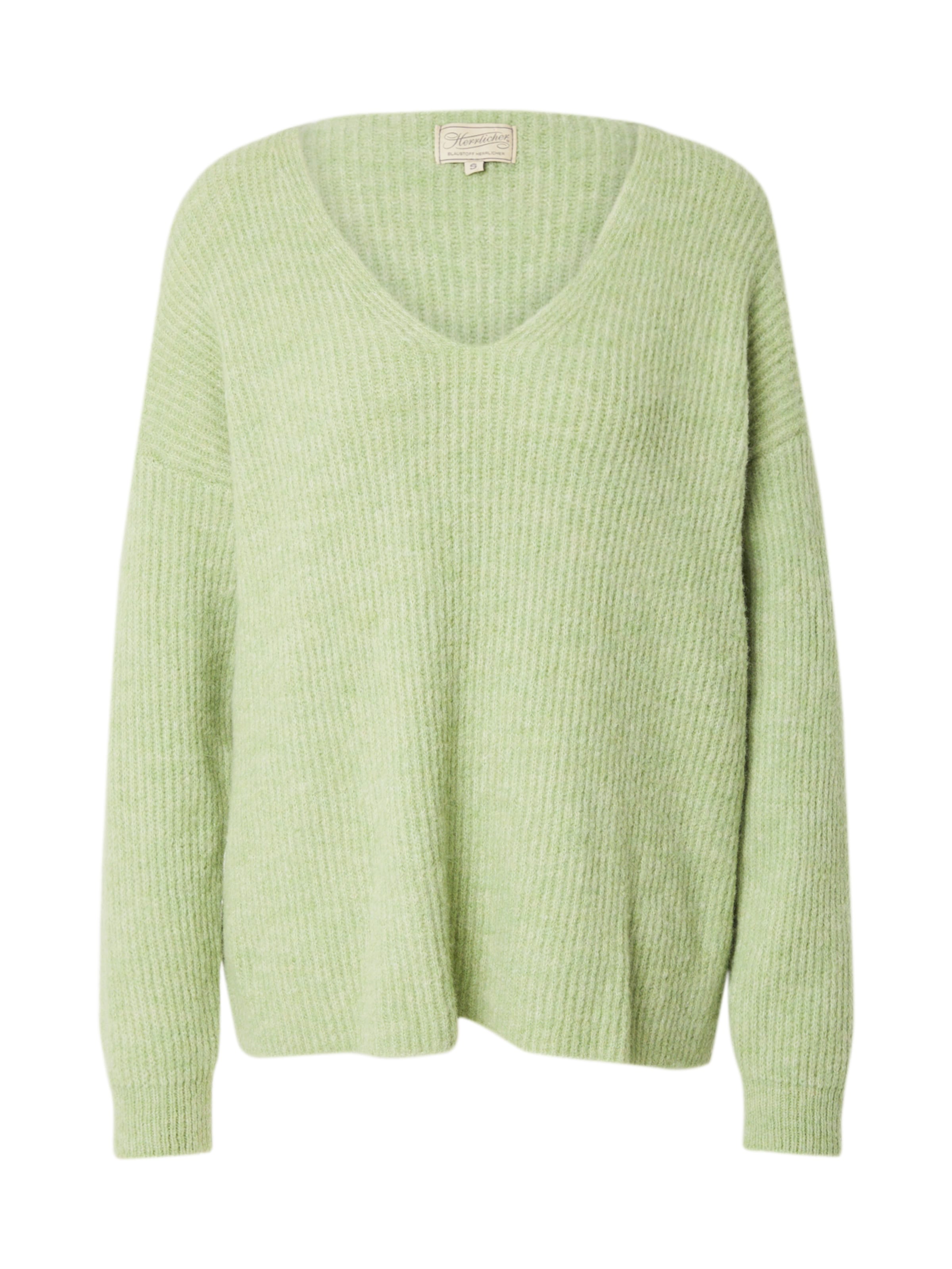 Pulover 'Lini' Herrlicher pe verde pastel, Vizualizare produs