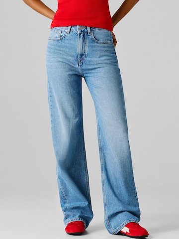 Wide leg Jeans di Red Bull Racing x Pepe Jeans in blu: frontale