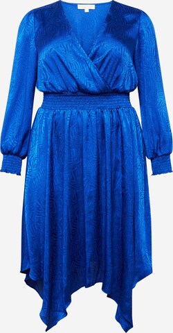 Michael Kors Plus Dress 'FRACTAL ZEBRA' in Blue: front