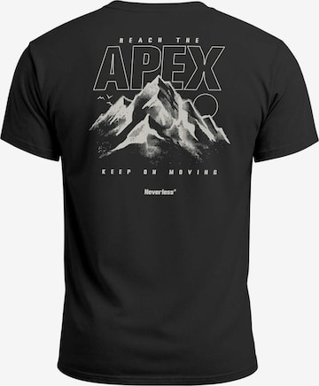 Neverless Shirt 'Apex mountain' in Black: front