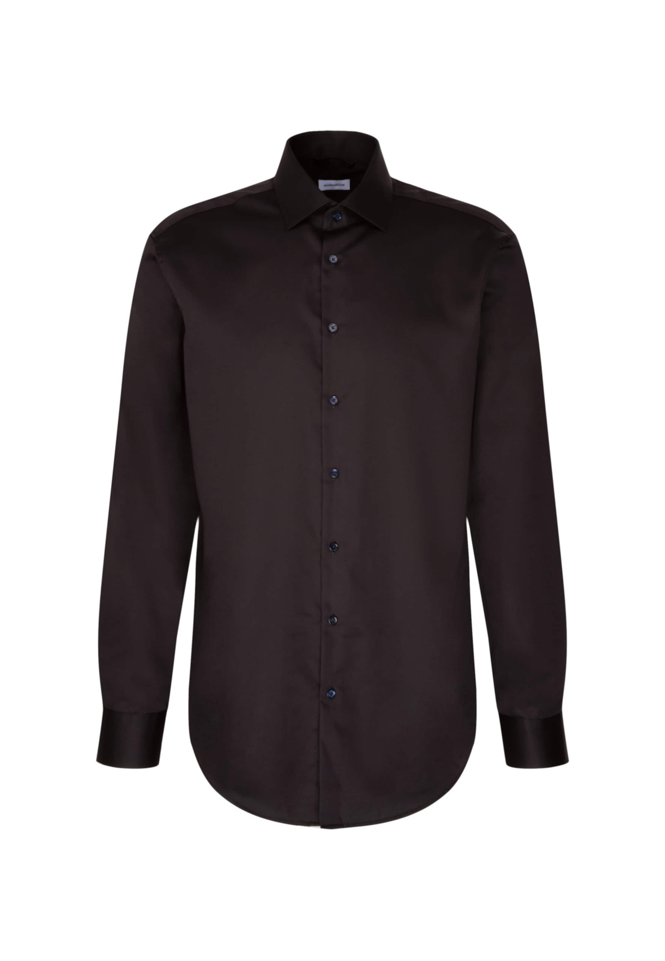 Chemise business SEIDENSTICKER en marron : devant