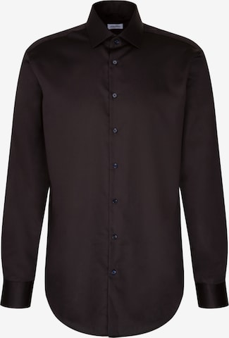Coupe regular Chemise business SEIDENSTICKER en marron : devant