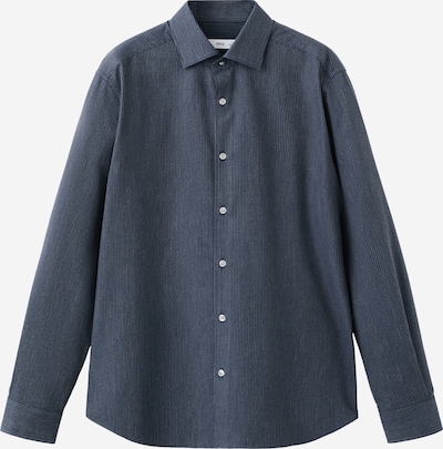 MANGO MAN Košulja 'Ares' u mornarsko plava / bijela, Pregled proizvoda