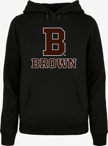 Merchcode Sweatshirt 'Brown University' in Schwarz: predná strana